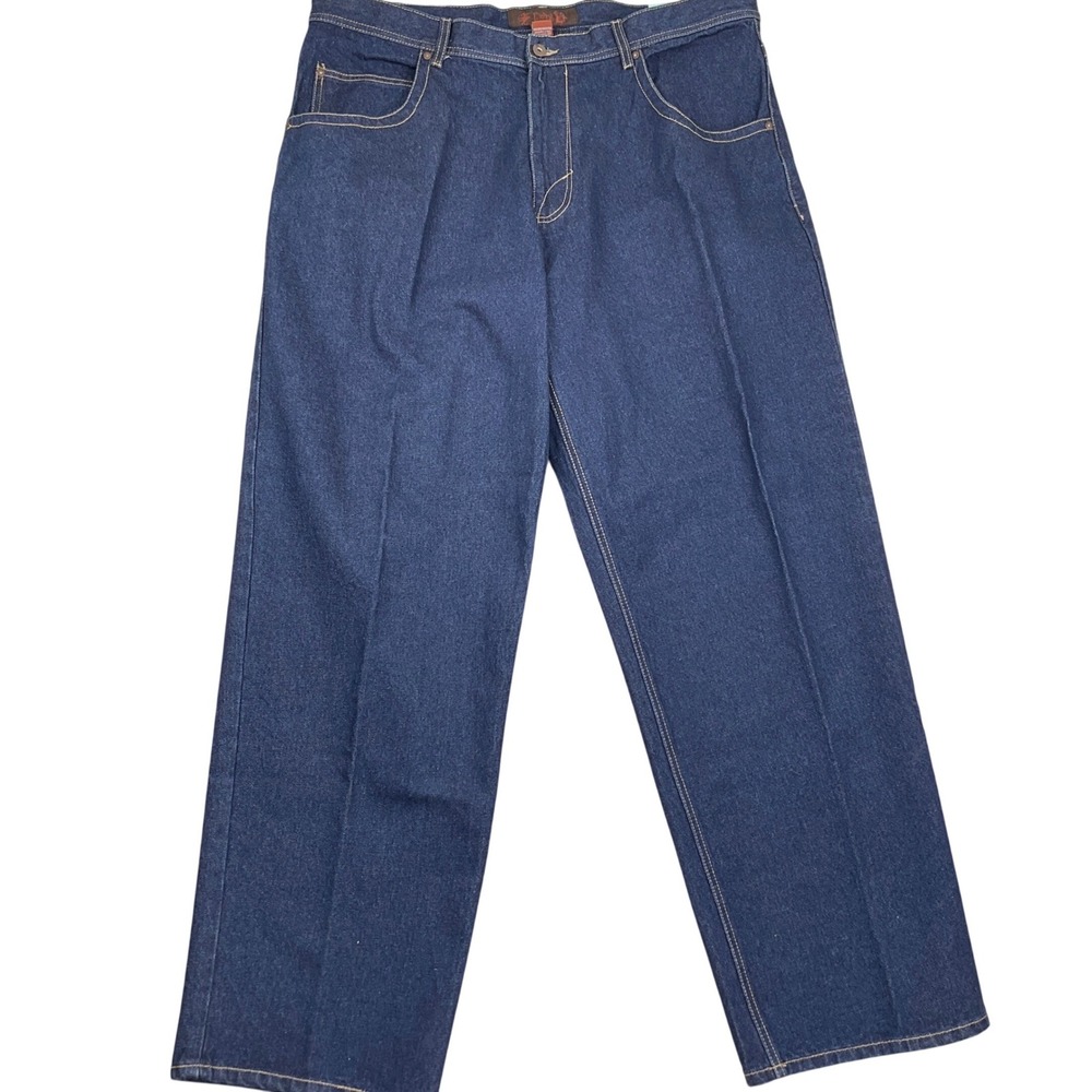 Godbody Design Lab Jeans Mens 44W 33L Dark Blue Pleat‎ Relaxed Baggy Hip Hop